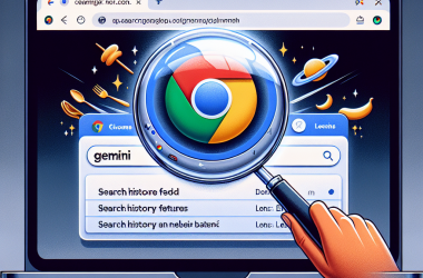 Illustration of Google introduit l'historique de recherche alimenté par Gemini et Lens sur le bureau de Chrome