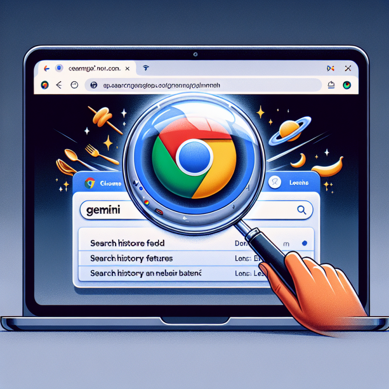 Illustration of Google introduit l'historique de recherche alimenté par Gemini et Lens sur le bureau de Chrome
