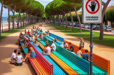 Illustration of A Antibes, des bancs de l’amitié qui mettent le harcèlement au ban