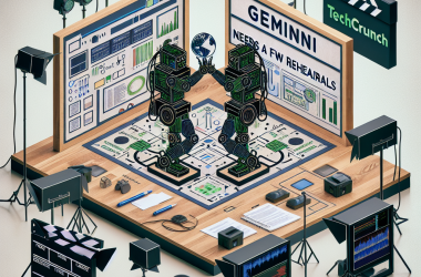 Illustration of 'Gemini Live aurait besoin de quelques répétitions | TechCrunch