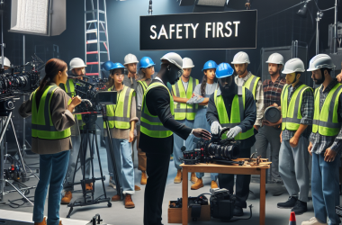 Illustration of 'Production audiovisuelle : des outils pour agir en prévention des risques professionnels - Actualité - INRS'