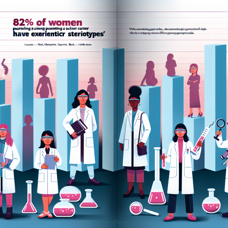 Illustration of '82% des femmes poursuivant une carrière scientifique ont été victimes de stéréotypes de genre'