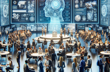 Illustration of Annonce de l'agenda final pour la Scène AI à TechCrunch Disrupt 2024