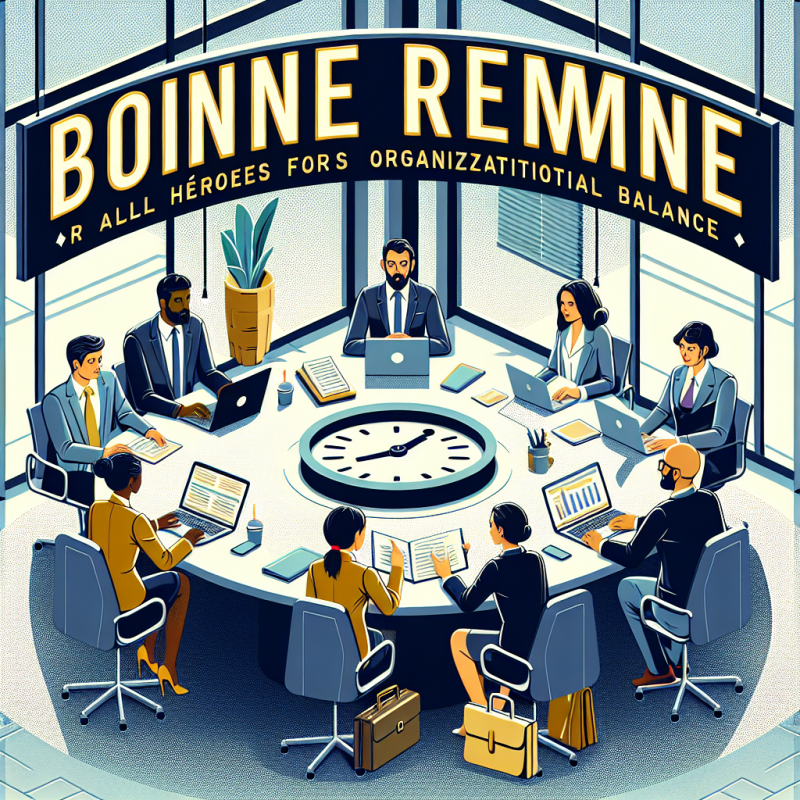 Illustration of Bonne rentrée à tous les professionnels RH, nos héros de l'équilibre organisationnel