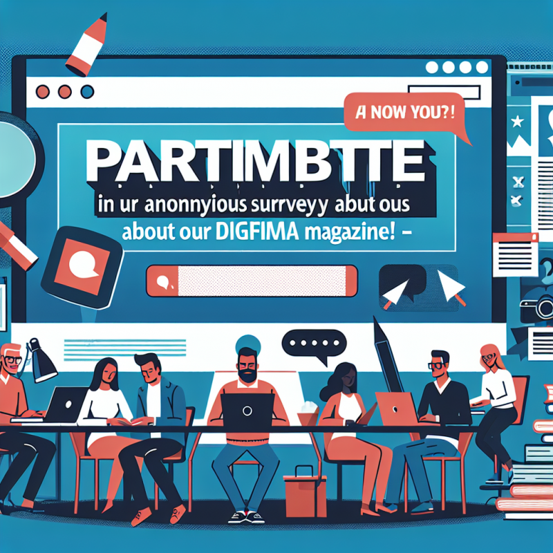 Illustration of Participez à notre enquête anonyme à propos de notre magazine Digiformag ! - Digiformag