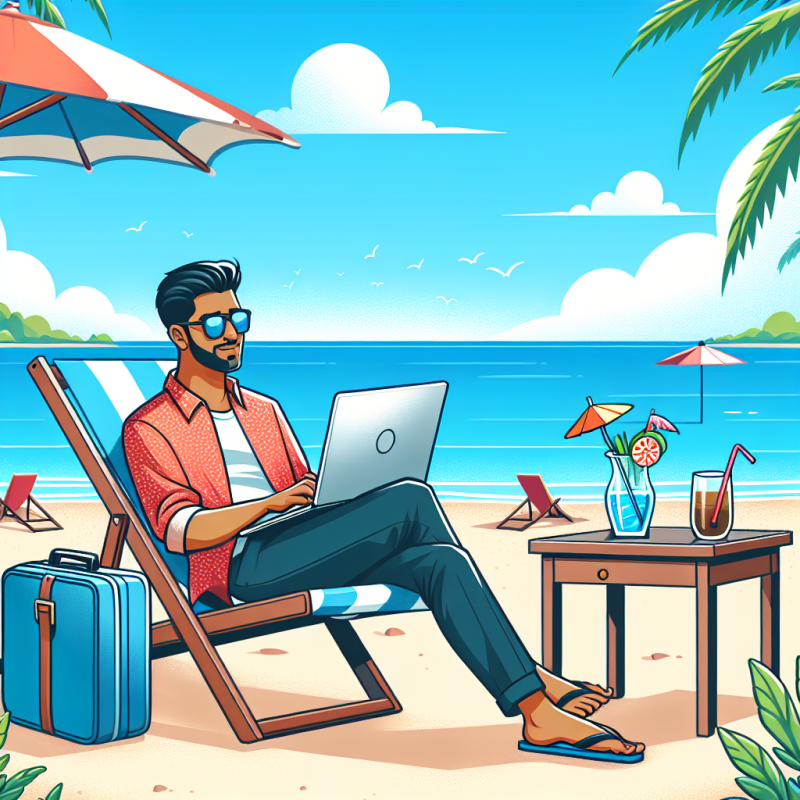 Illustration of Un salarié peut-il télétravailler depuis son lieu de vacances?