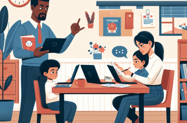 Illustration of Le travail hybride fait-il de vos collaborateurs de meilleurs parents ?
