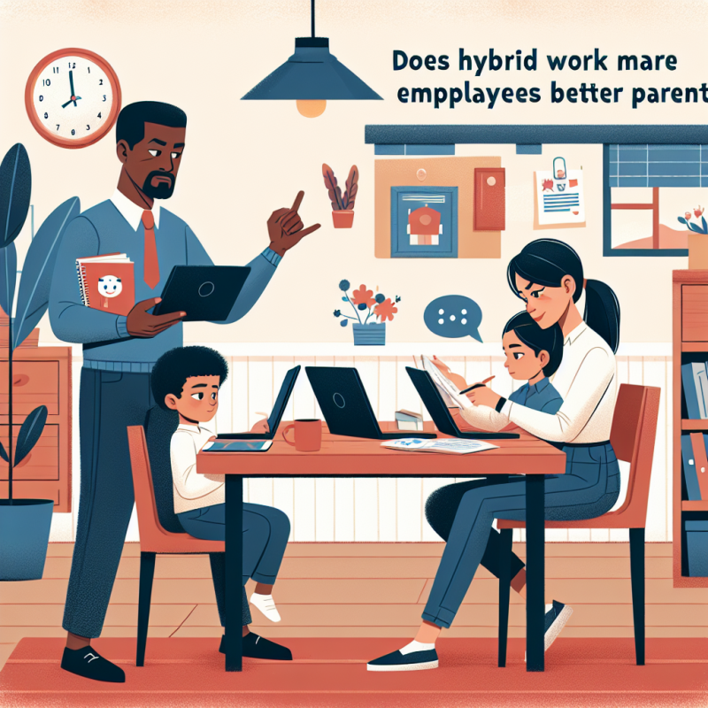 Illustration of Le travail hybride fait-il de vos collaborateurs de meilleurs parents ?