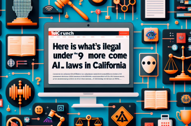 Illustration of Voici ce qui est illégal en vertu des 9 (et plus à venir) nouvelles lois de la Californie sur l'IA | TechCrunch