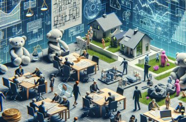 Illustration of Révolutions immobilières et économies de miniatures en peluche | TechCrunch
