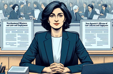 Illustration of Astrid Panosyan-Bouvet nommée ministre du travail et de l’emploi - Centre Inffo