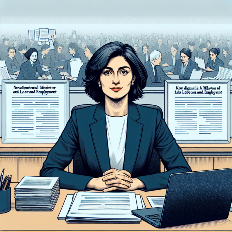 Illustration of Astrid Panosyan-Bouvet nommée ministre du travail et de l’emploi - Centre Inffo