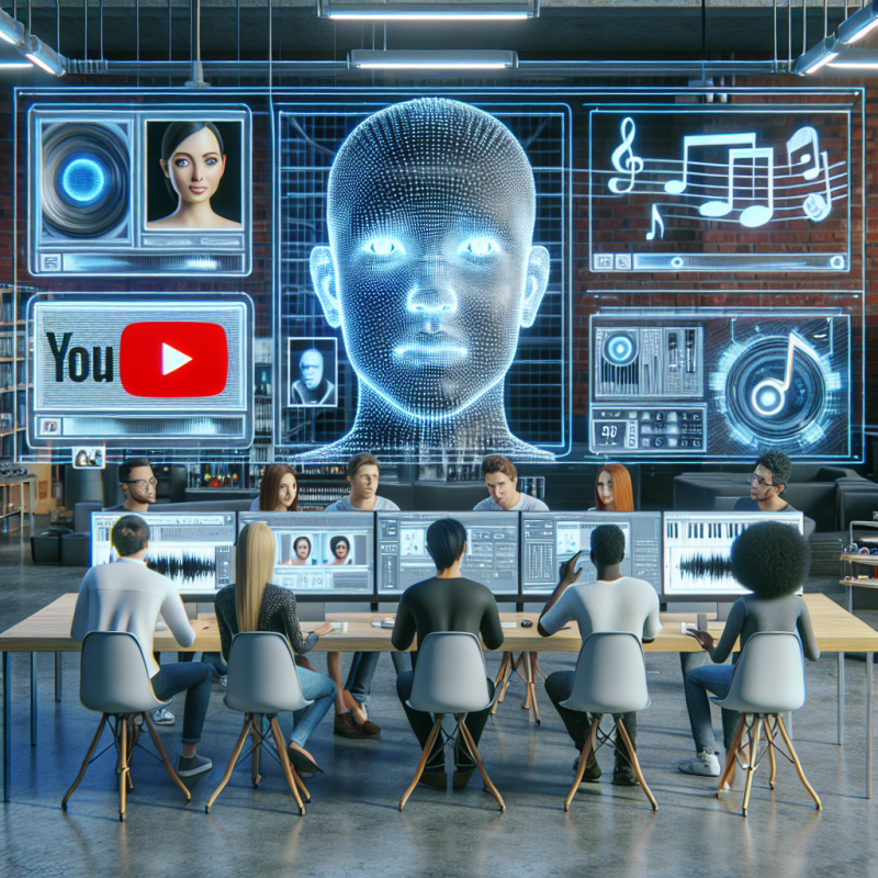 Illustration of YouTube développe des outils de détection IA pour la musique et les visages, ainsi que des contrôles pour les créateurs pour l'entraînement IA | TechCrunch
