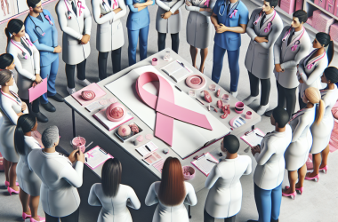 Illustration of Octobre rose : les agents sensibilisés au dépistage du cancer du sein