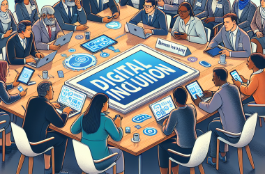 Illustration of Inclusion numérique : "Les entreprises ont un rôle important à jouer"