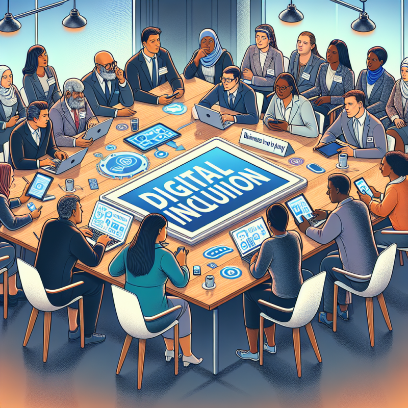 Illustration of Inclusion numérique : "Les entreprises ont un rôle important à jouer"