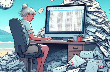 Illustration of "Une véritable surcharge cognitive" : Comment gérer la montagne de mails au retour de vacances ?
