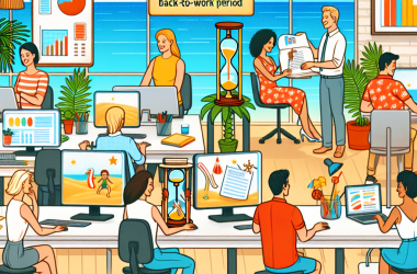 Illustration of Vous reprenez le travail? 5 conseils pour prolonger l'esprit des vacances à la rentrée
