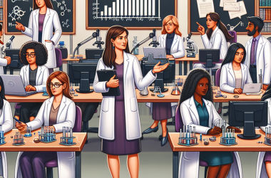 Illustration of 82% des femmes poursuivant une carrière scientifique ont été victimes de stéréotypes de genre