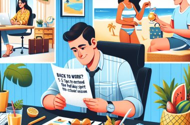 Illustration of Vous reprenez le travail? 5 conseils pour prolonger l'esprit des vacances à la rentrée