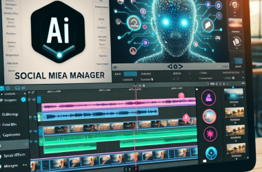 Illustration of Video editing app Captions lance un gestionnaire de médias sociaux alimenté par l'IA pour les sites