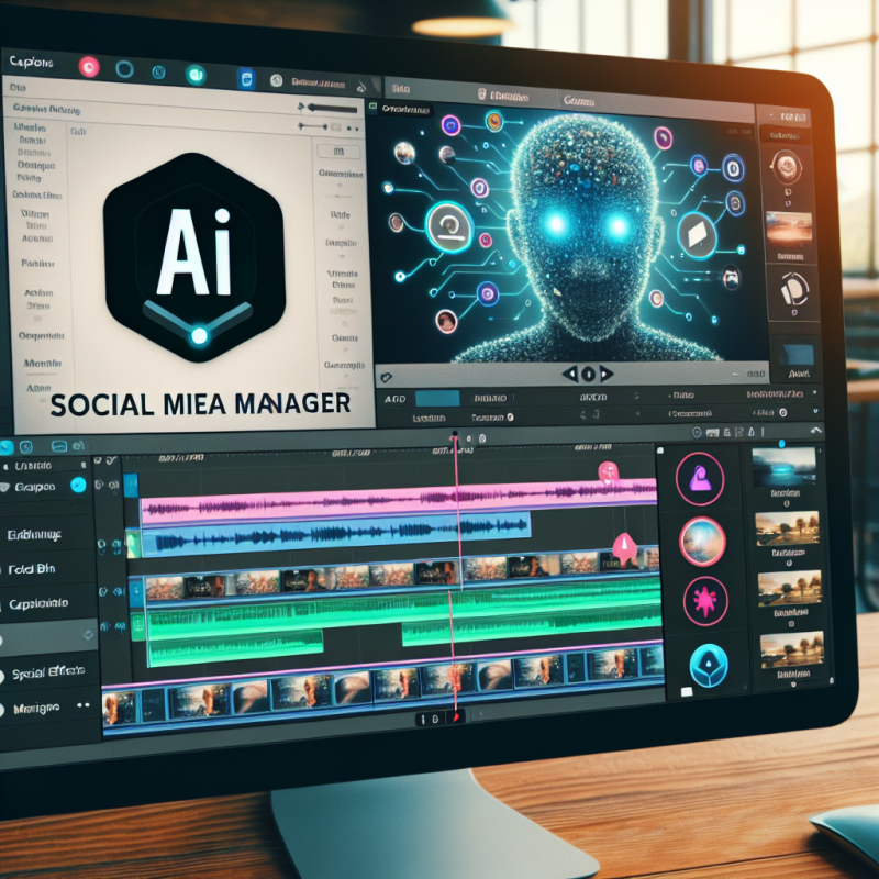 Illustration of Video editing app Captions lance un gestionnaire de médias sociaux alimenté par l'IA pour les sites