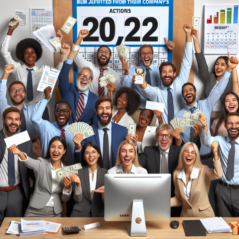 Illustration of 720.000 salariés ont bénéficié d'actions de leur entreprise en 2021