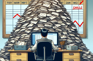 Illustration of "Une véritable surcharge cognitive": comment gérer la montagne de mails au retour de vacances?