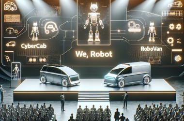 Illustration of 'L'événement We, Robot de Tesla : Récapitulatif du dévoilement du Cybercab et du Robovan | TechCrunch'