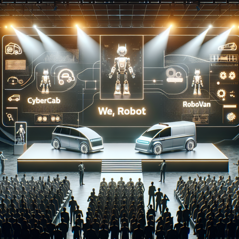 Illustration of 'L'événement We, Robot de Tesla : Récapitulatif du dévoilement du Cybercab et du Robovan | TechCrunch'
