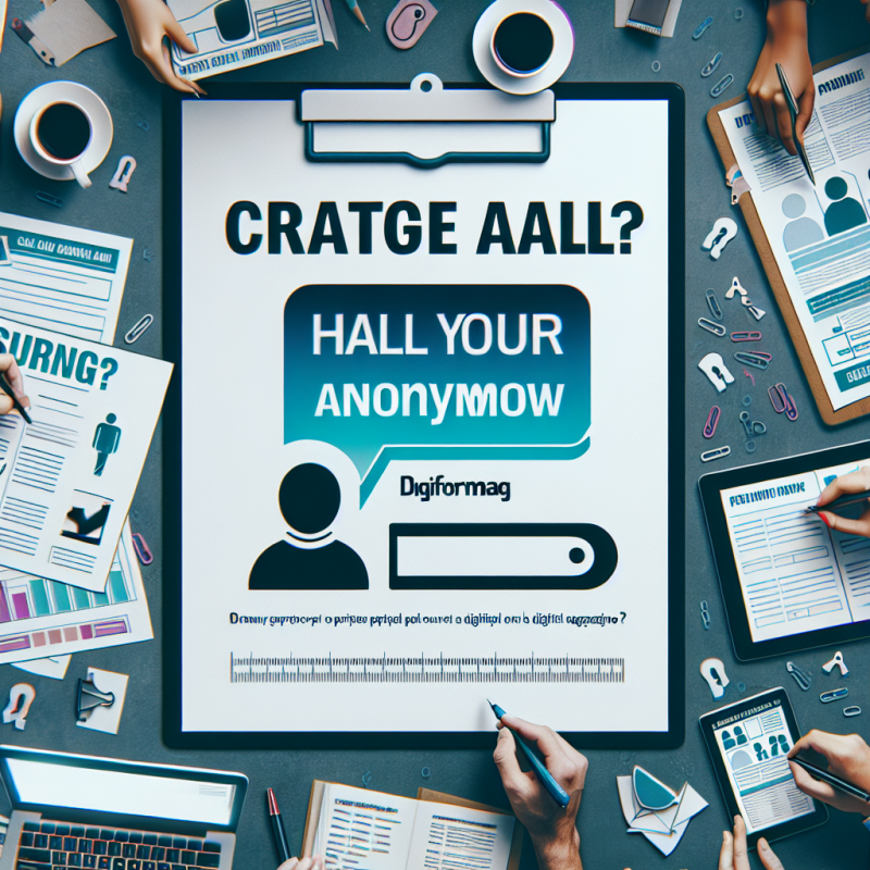 Illustration of Participez à notre enquête anonyme à propos de notre magazine Digiformag ! - Digiformag