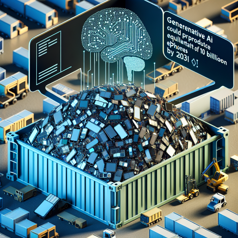 Illustration of L'IA générative pourrait provoquer chaque année des déchets électroniques équivalant à 10 milliards d'iPhone d'ici 2030 | TechCrunch