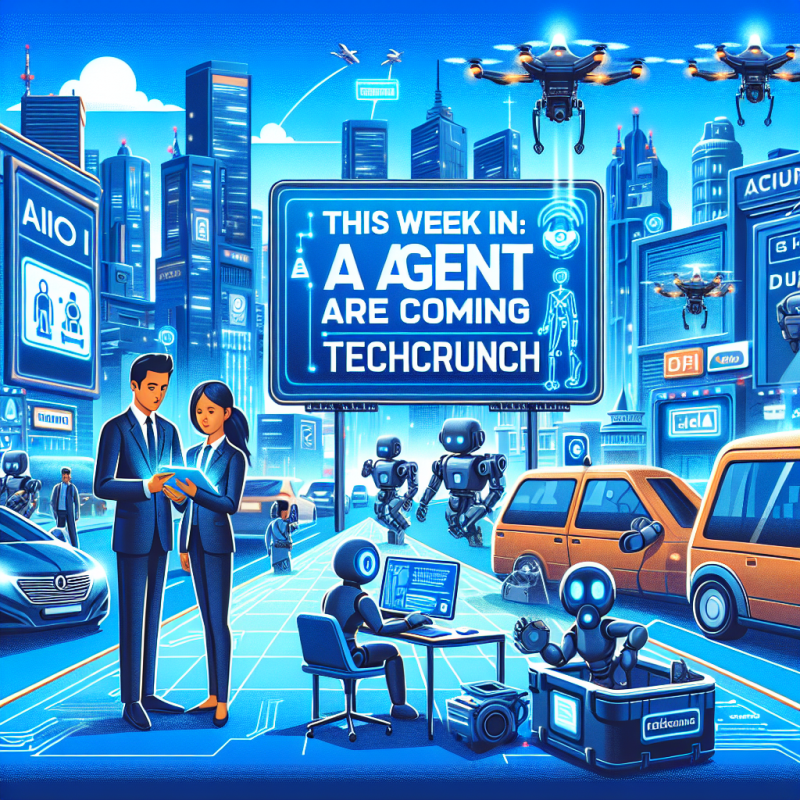 Illustration of Cette semaine dans l'IA : Les agents IA arrivent | TechCrunch
