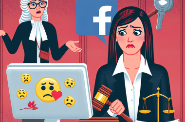 Illustration of Virée pour une émoticône postée sur Facebook, elle obtient l'annulation de son licenciement en justice