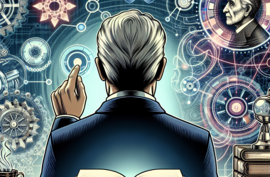 Illustration of Vinod Khosla, légendaire investisseur VC, se tourne vers le passé pour voir le futur de l'IA | TechCrunch