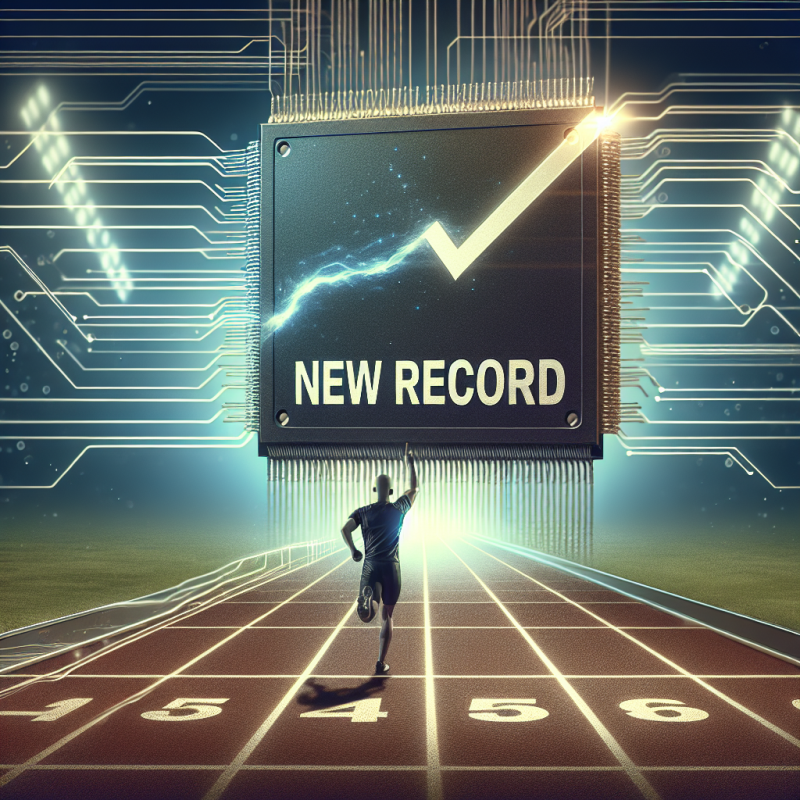 Illustration of 'Nvidia, le fabricant de puces IA, atteint un nouveau record