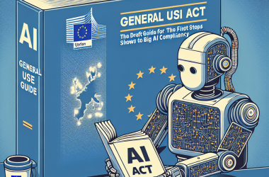 Illustration of Acte IA de l'UE : Le projet de guide pour les IA à usage général montre les premières étapes pour que la grande IA se conforme