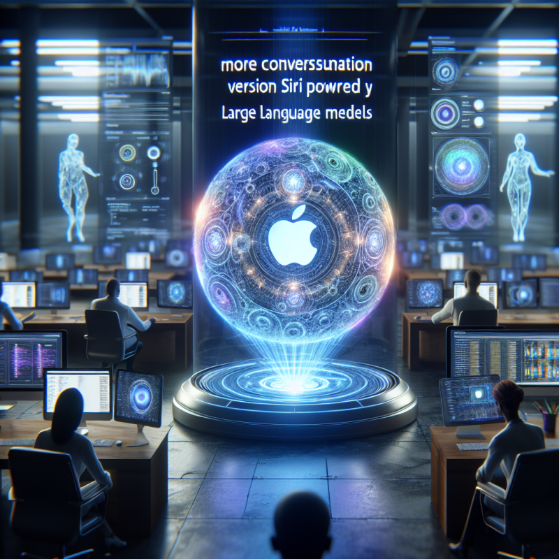 Illustration of Apple développerait une version plus conversationnelle de Siri propulsée par des modèles de langage larges (LLMs) | TechCrunch