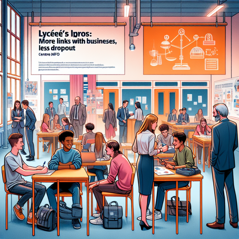 Illustration of Lycées pros: plus de liens avec les entreprises, moins de décrochages - Centre Inffo