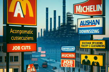 Illustration of Plan social chez Auchan, fermeture d'usines chez Michelin: des milliers de postes vont être supprimés