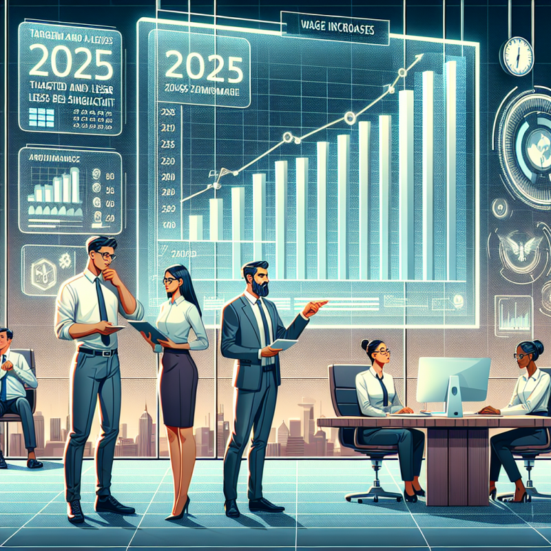 Illustration of Ciblées et moins importantes: quel sera le niveau des augmentations salariales en 2025?