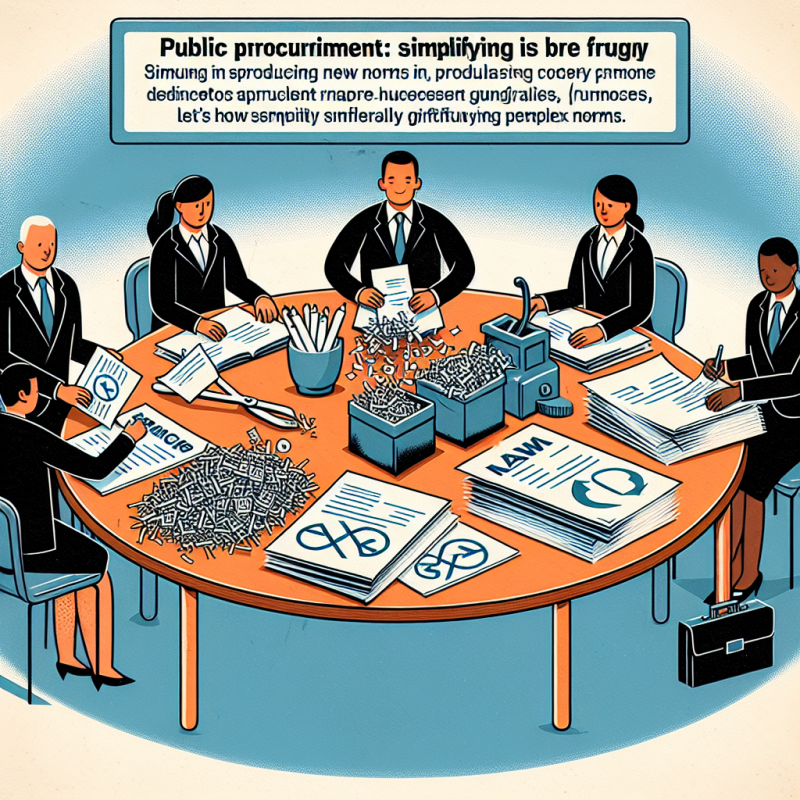 Illustration of Commande publique : "Simplifier, c'est être sobre en production de nouvelles normes"