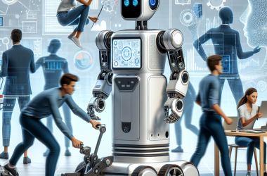 Illustration of Le robot Carter Pro de Robust AI est conçu pour travailler avec les humains et être déplacé par eux | TechCrunch