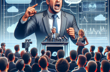 Illustration of Marc Benioff dit que c'est "un délire" de penser que l'IA pourrait nuire à Salesforce, il veut un milliard d'agents d'IA en un an