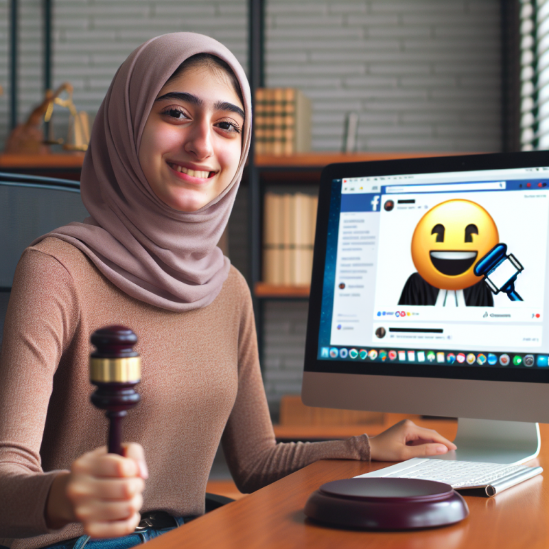 Illustration of Virée pour une émoticône postée sur Facebook, elle obtient l'annulation de son licenciement en justice
