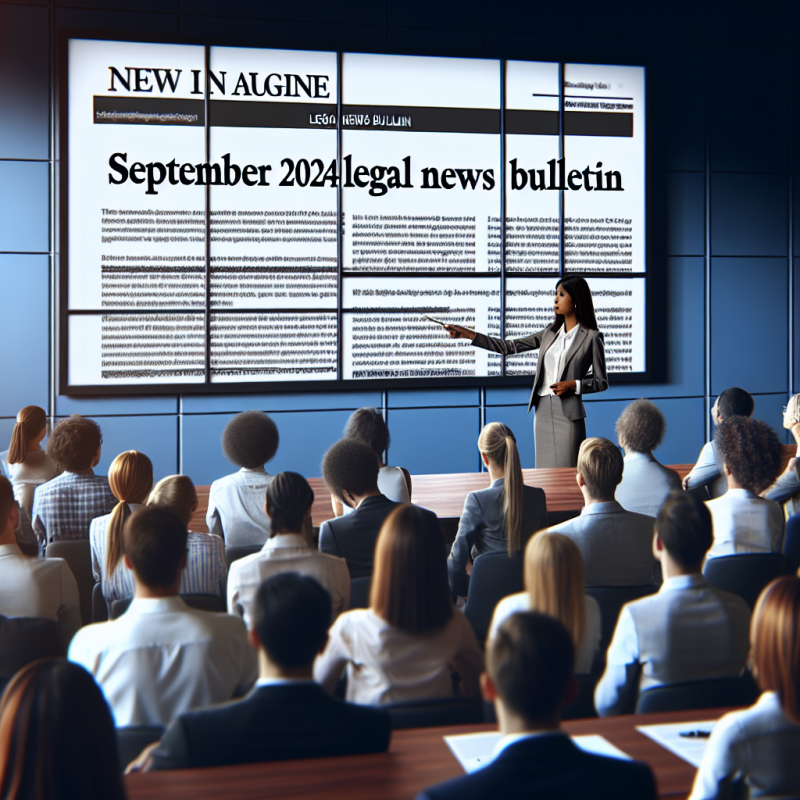 Illustration of Présentation du bulletin d’actualité juridique de septembre 2024 - Actualité - INRS