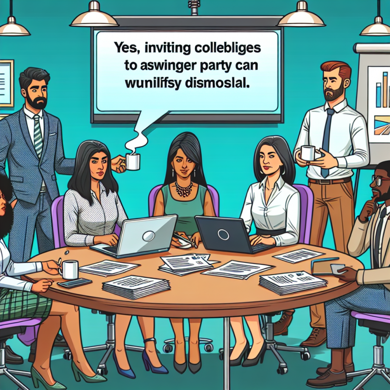 Illustration of Oui, inviter des collègues à une soirée échangiste justifie un licenciement