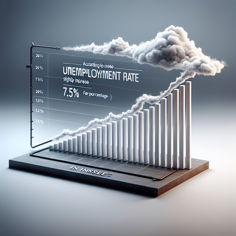 Illustration of Selon l'Insee, le taux de chômage devrait "légèrement" augmenter à 7,5% fin 2024