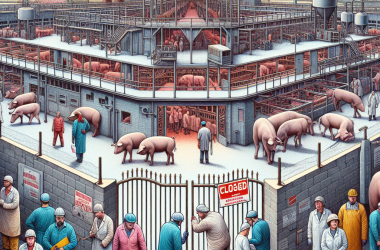 Illustration of Crise sociale: pourquoi un tiers des abattoirs français sont menacés de fermeture
