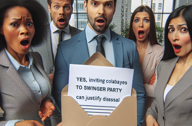 Illustration of Oui, inviter des collègues à une soirée échangiste justifie un licenciement